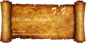 Tüske Ildikó névjegykártya