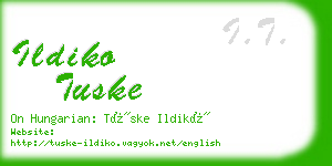 ildiko tuske business card